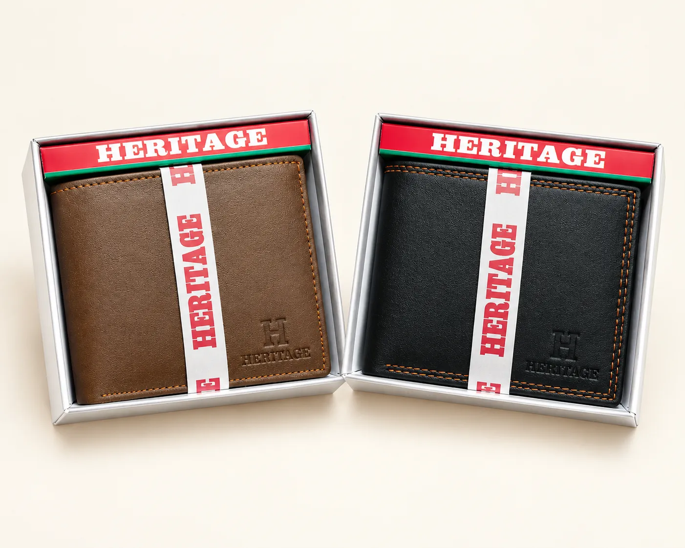 Heritage Classic Contrast-Stitched Bi-Fold Wallet - view 3
